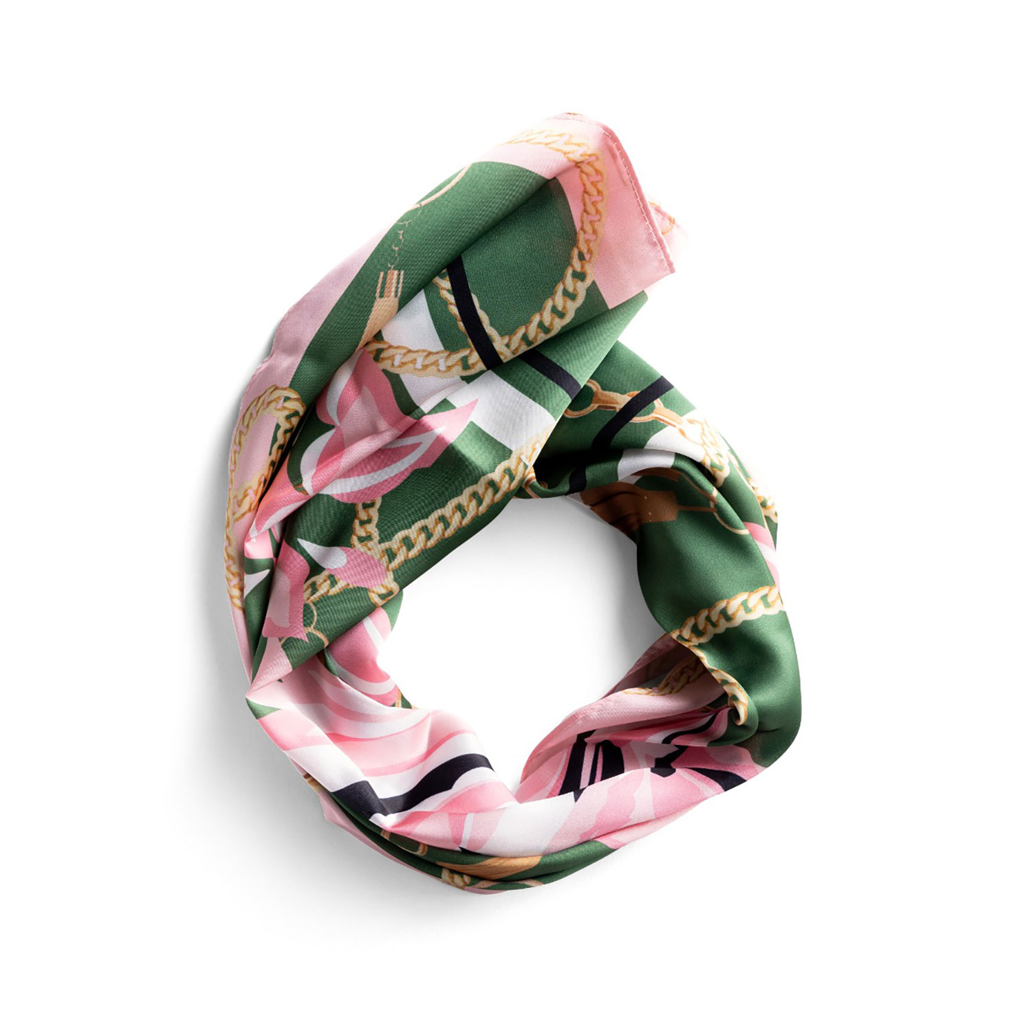 Sylvia Mollie Pink and Green Dream Fashion Scarf Scarves, Hats