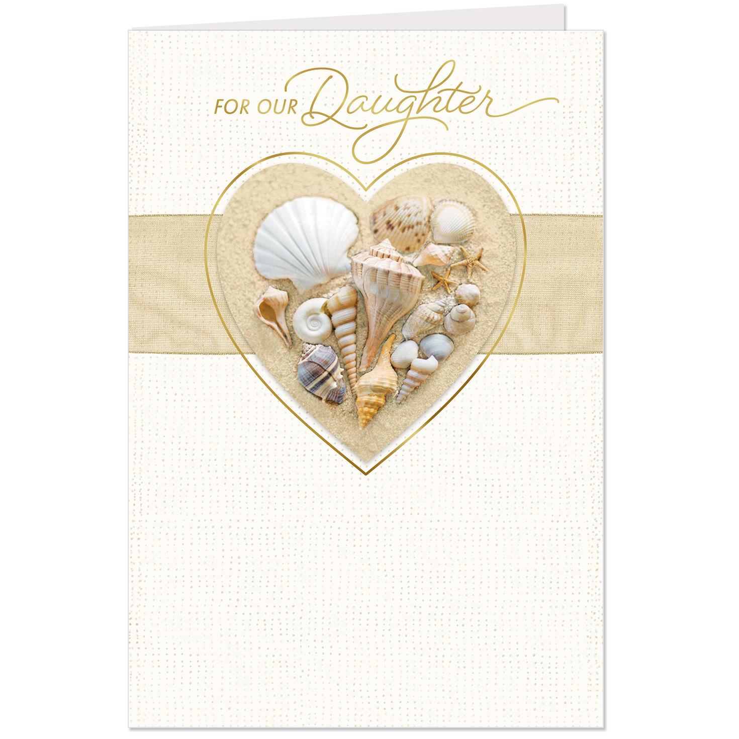 Heart-Shaped Shells Birthday Card for Daughter From ...