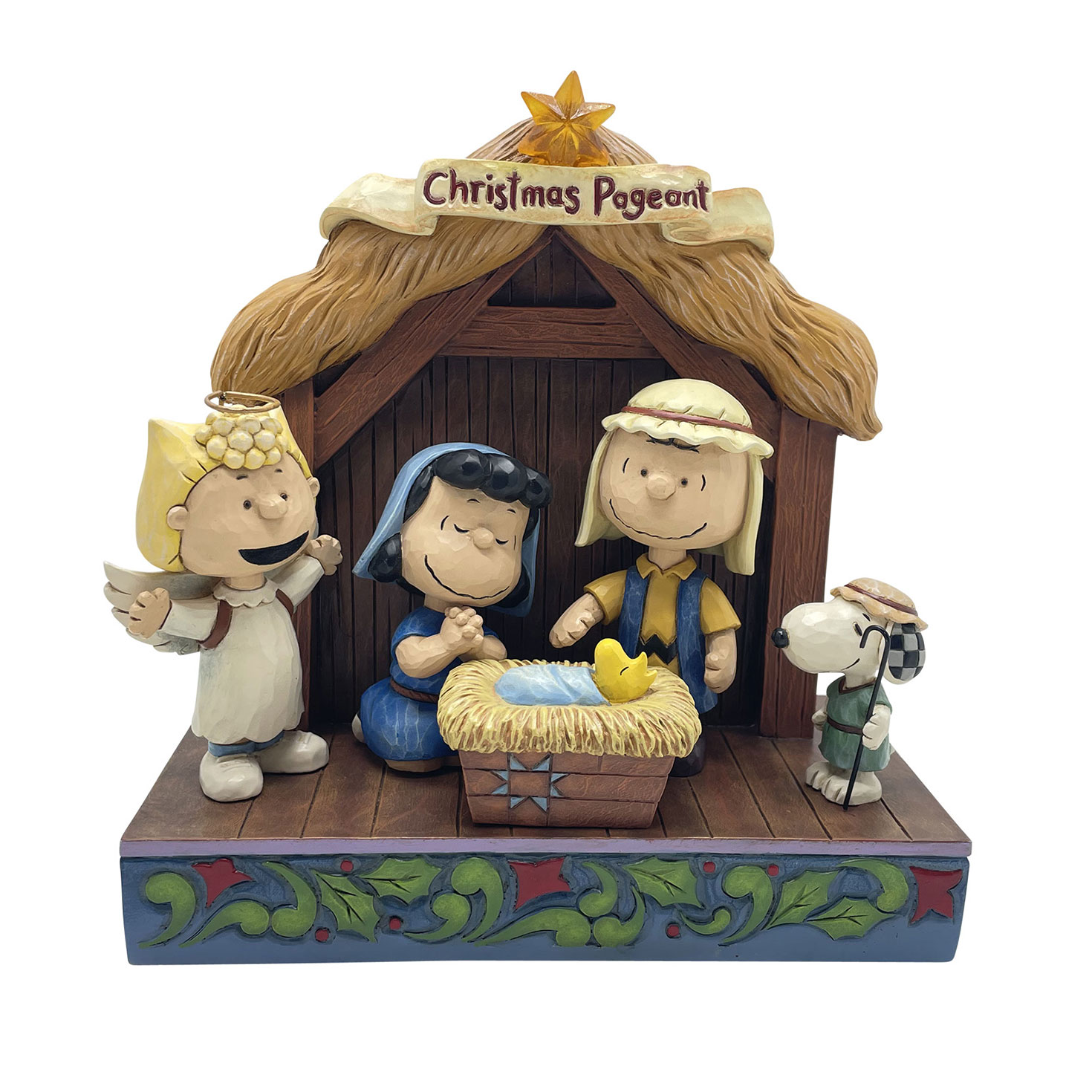Jim Shore Peanuts Christmas Pageant Light-Up Figurine, 6.8” - Figurines | Hallmark jim-shore-peanuts-christmas-pageant-light-up-figurine-6-8-figurines-hallmark