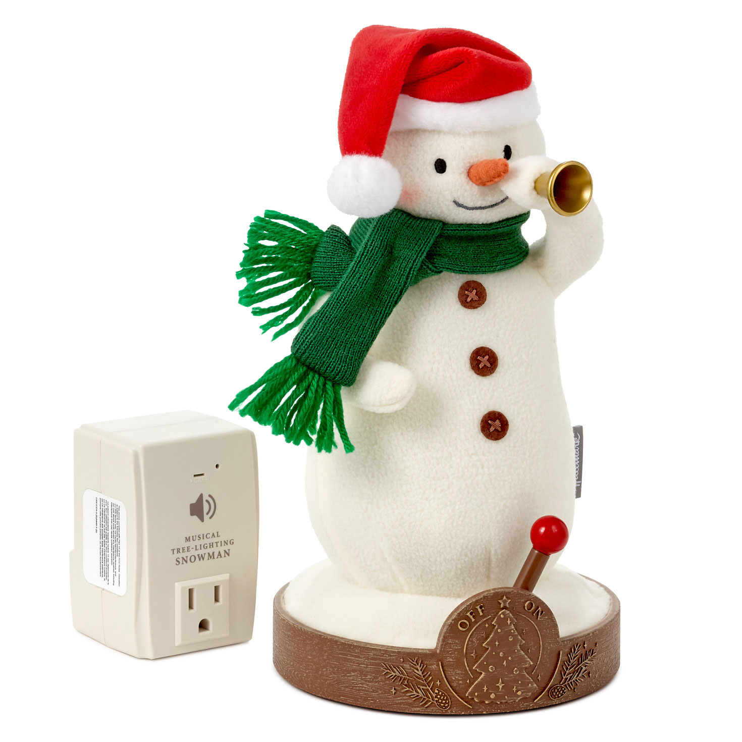 Musical Tree-Lighting Snowman Plush, 10.5