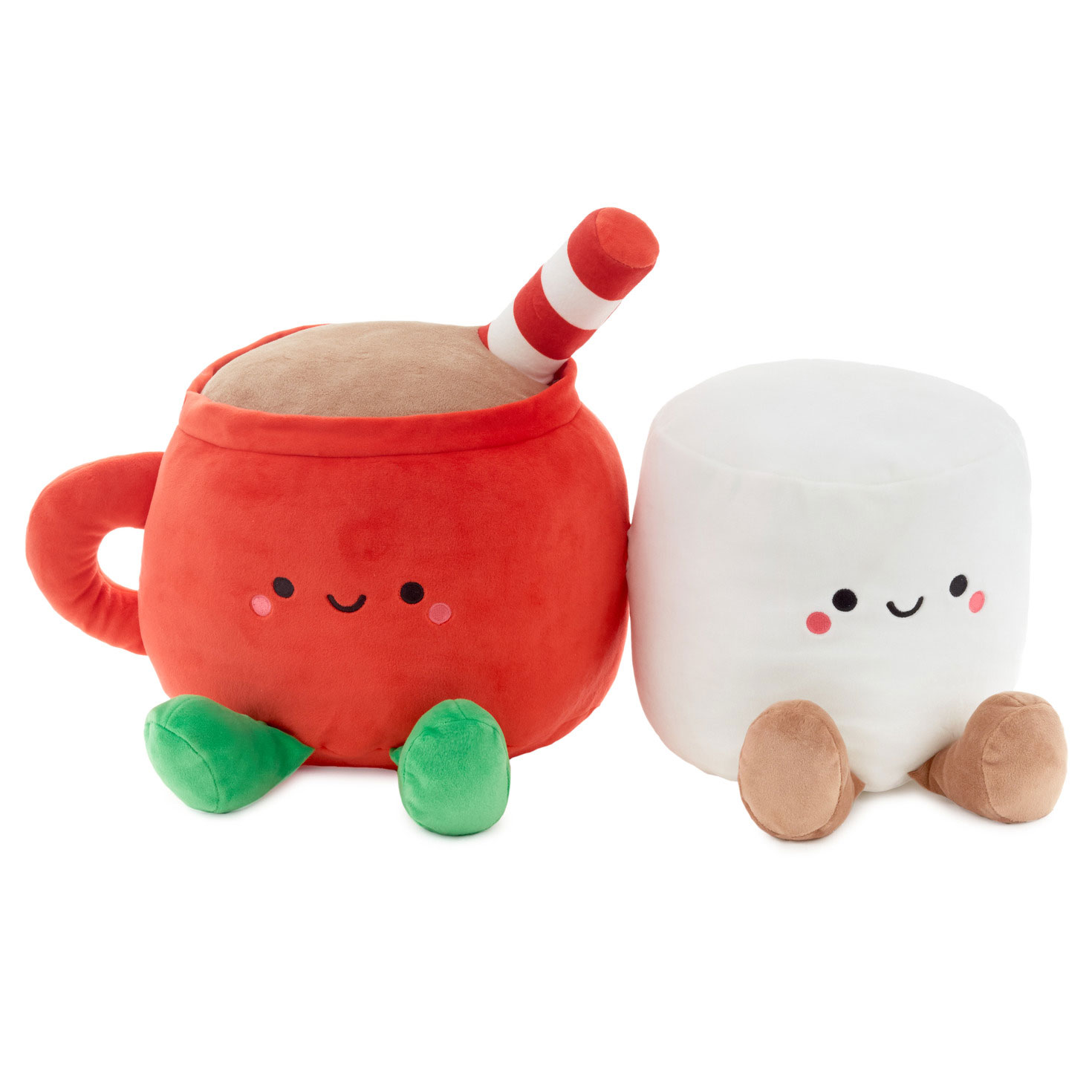 Large Better Together Cocoa Marshmallow Magnetic Plush Pair 12 Classic Stuffed Animals Hallmark