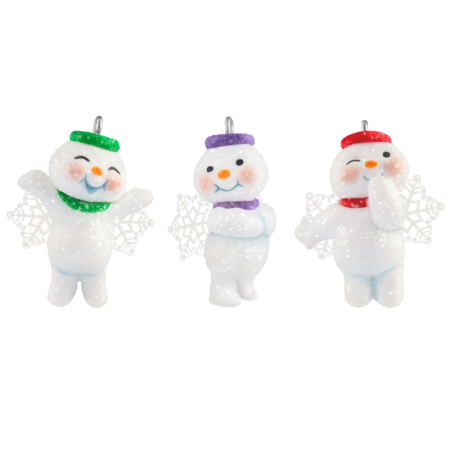 Mini Sweet Lil' Snow Angels Ornaments, Set of 3 - Keepsake