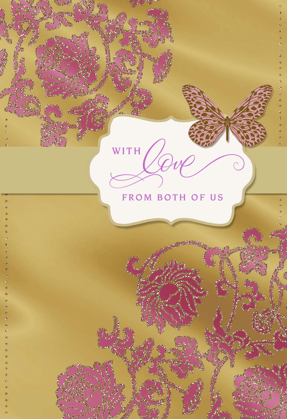 love and thanks birthday card for from both of us fathersday card