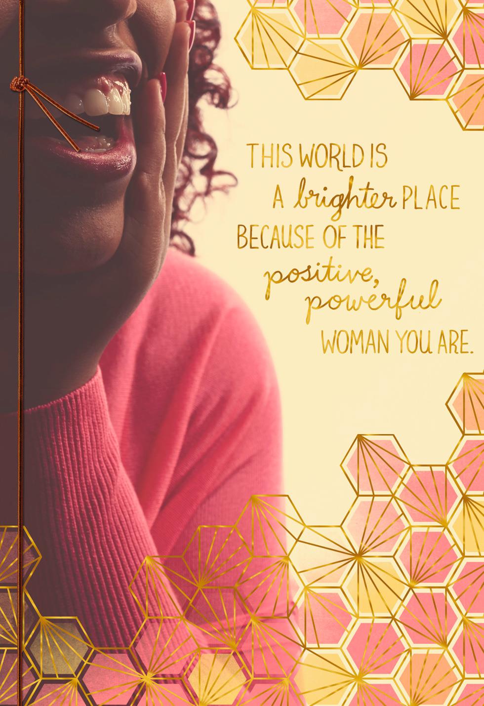you are a positive powerful woman religious birthday card thank you note graduation