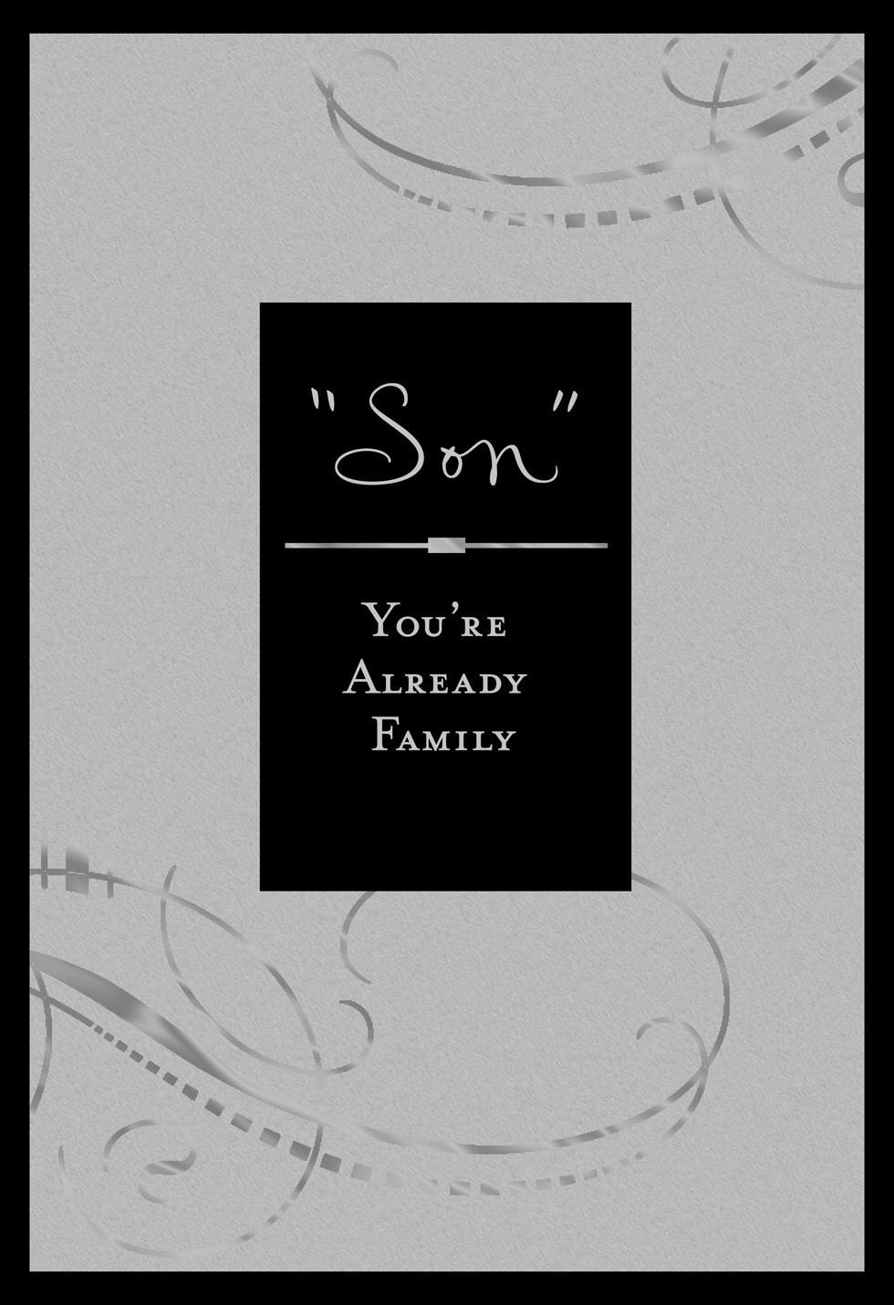 For Son In Law On Wedding Day Card Greeting Cards Hallmark For Son In Law On Wedding Day Card