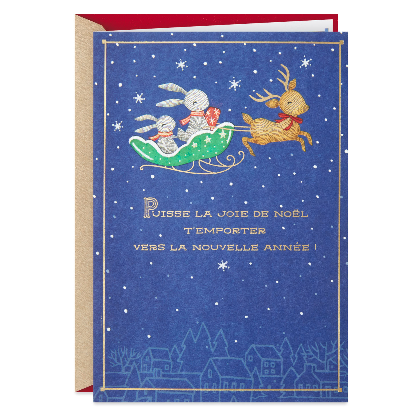 Merry christmas and happy new year in french image