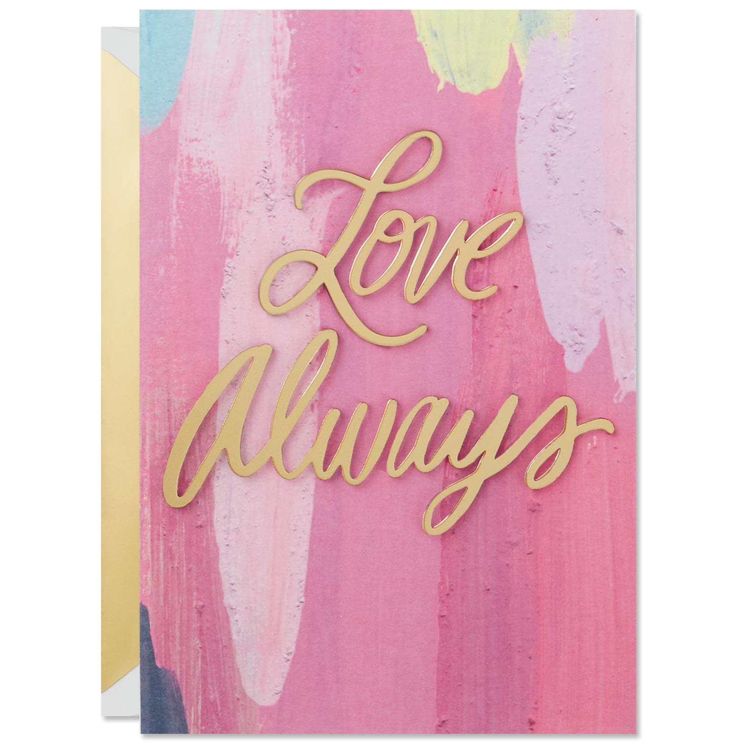 Download Brush Strokes Love Always Valentine's Day Card - Greeting ...