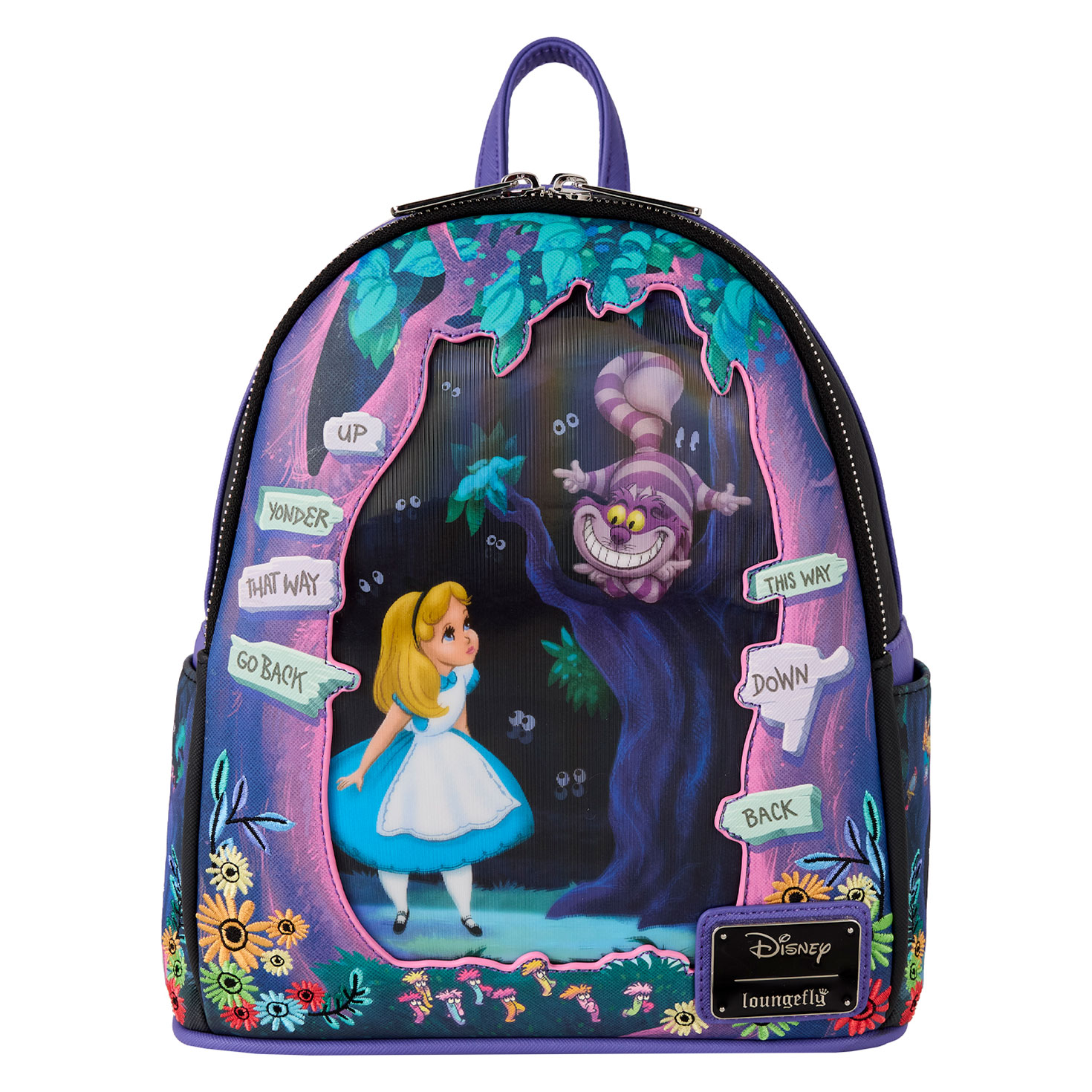 Loungefly Disney アリス チェシャ猫 リュック Loungefly Disney Alice in Wonderland Cheshire Cat Mini