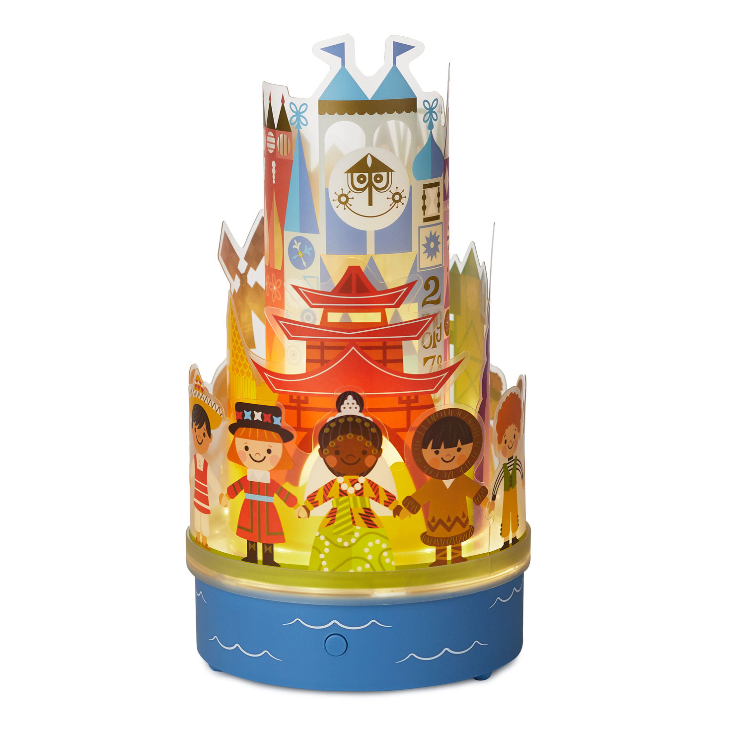 【限定品】 Disney It's a Small World Rotating Lamp With Sound ポーチ