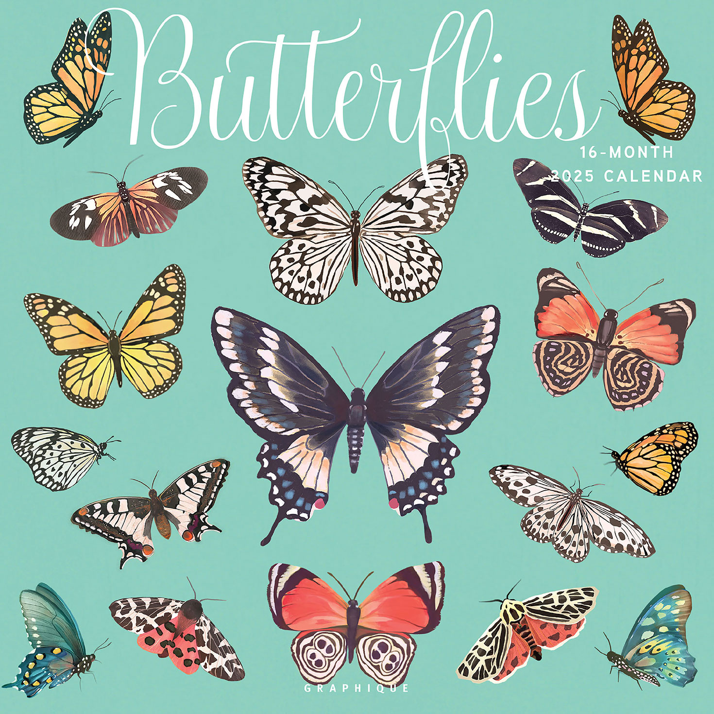 Graphique Butterflies 2025 Wall Calendar Calendars & Planners Hallmark