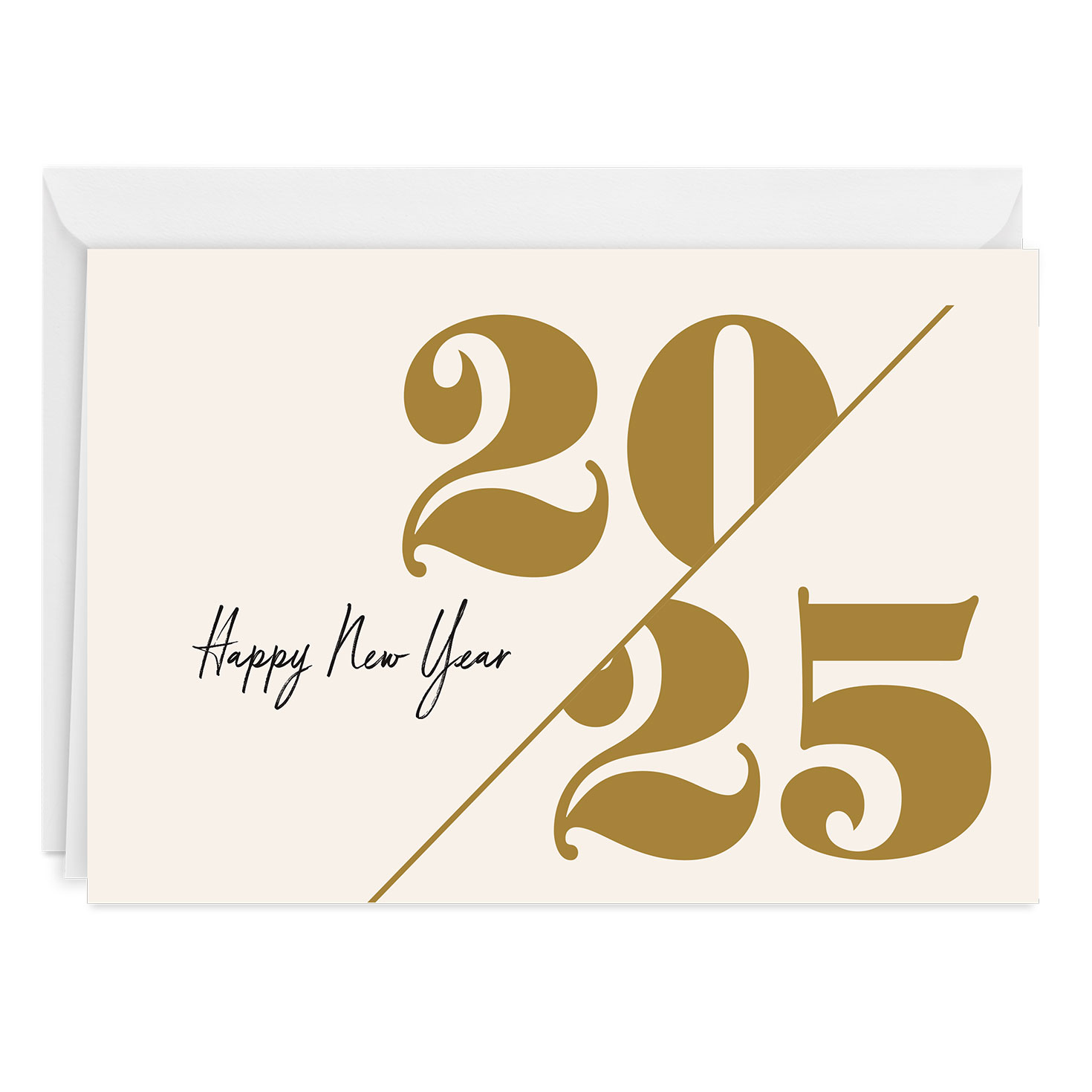 Bold 2025 Custom New Year Card Greeting Cards Hallmark