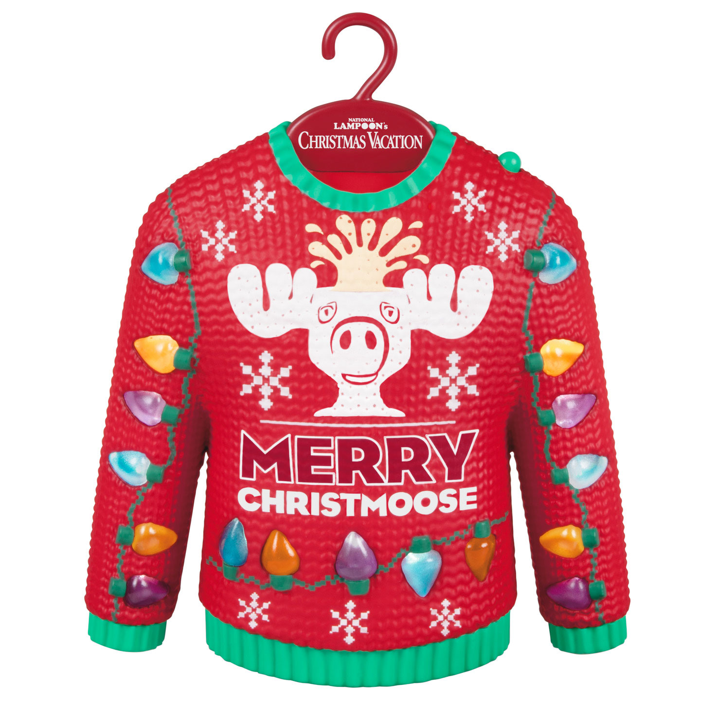 National Lampoon s Christmas Vacation Ugly Sweater Musical Ornament With Light Keepsake Ornaments Hallmark