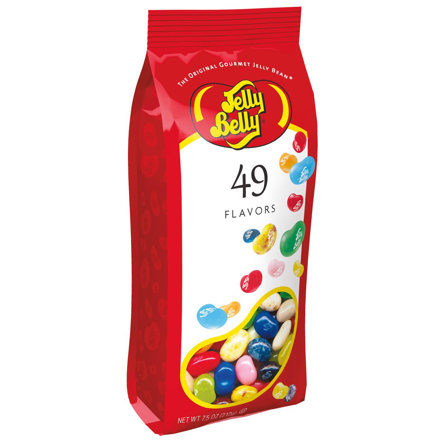 Jelly beans in a bag top