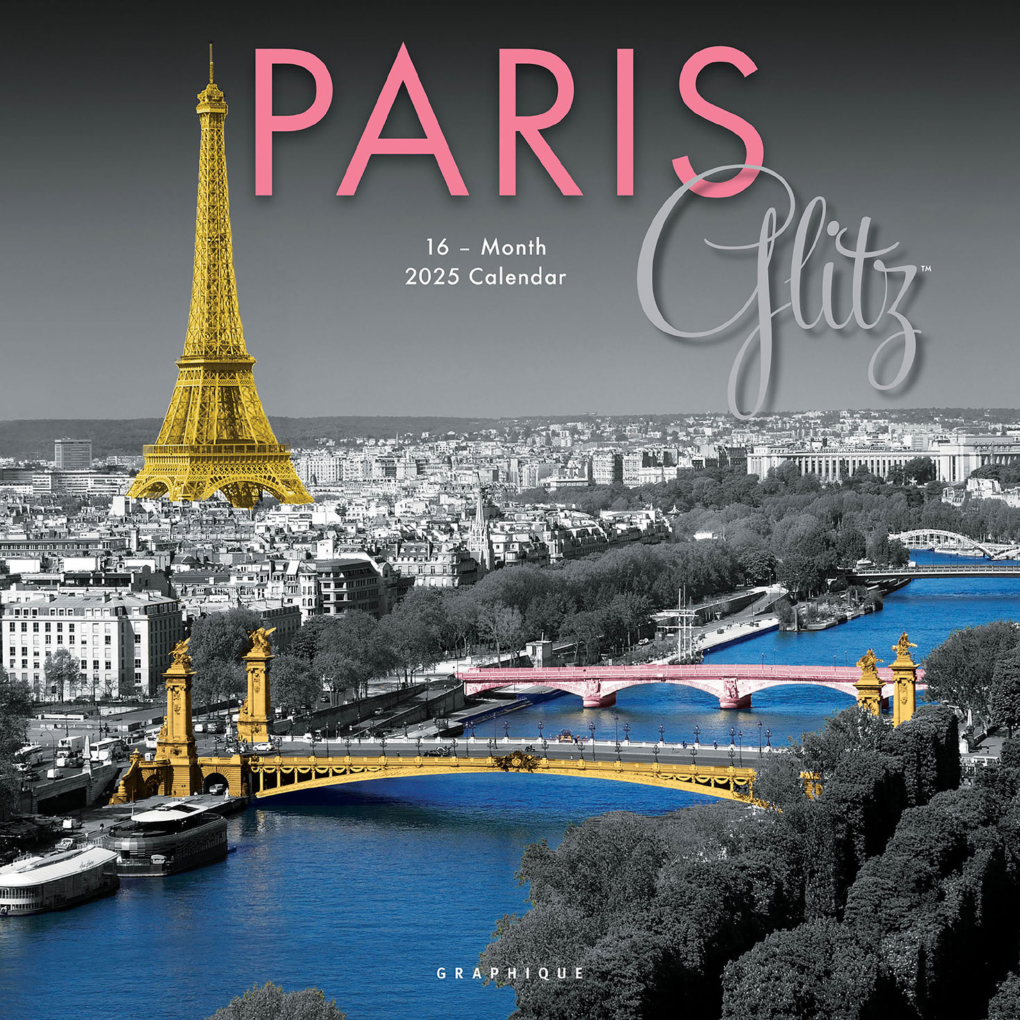 Graphique Paris Glitz 2025 Wall Calendar Calendars & Planners Hallmark