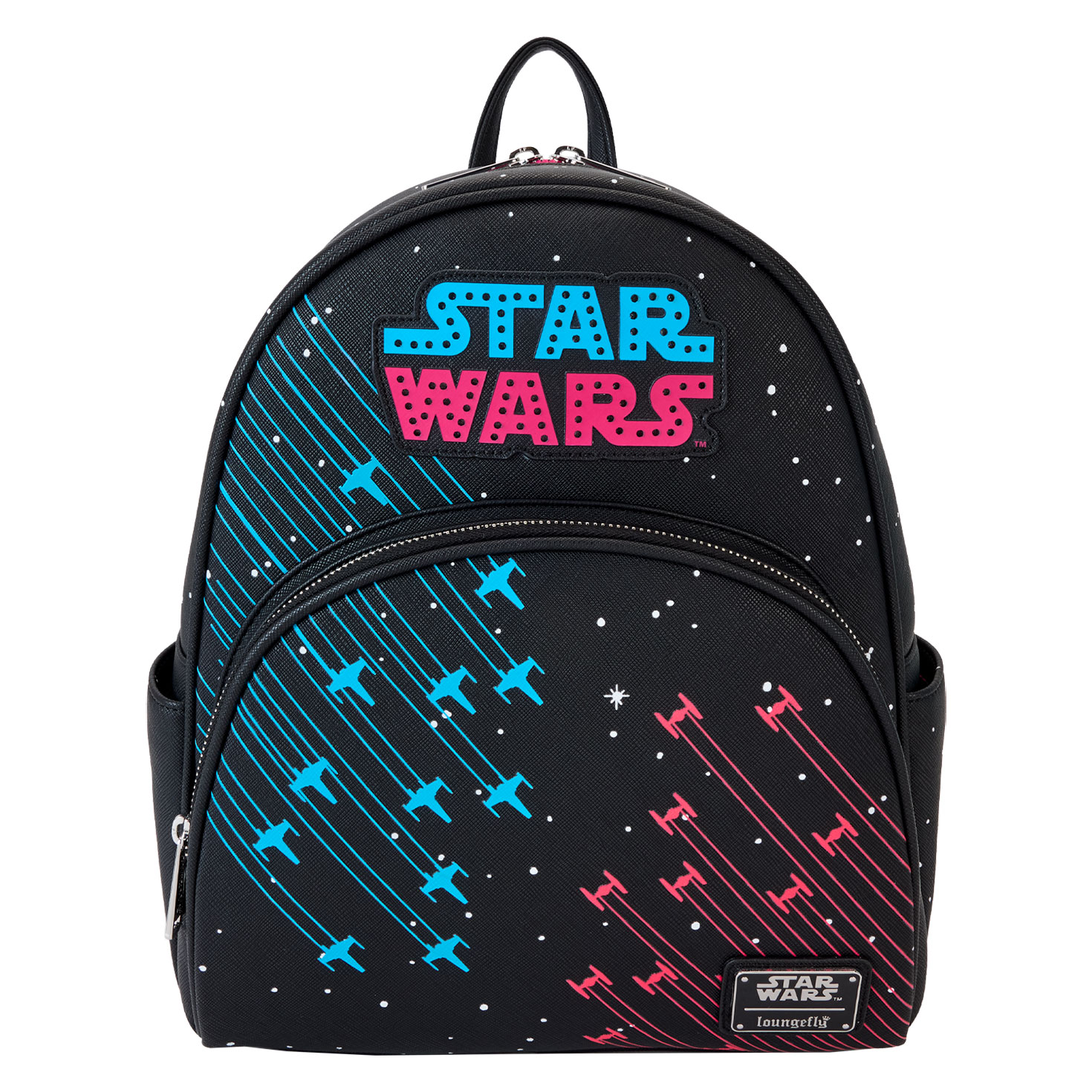 Loungefly Star Wars Light-Up Neon Glow 70s Mini Backpack