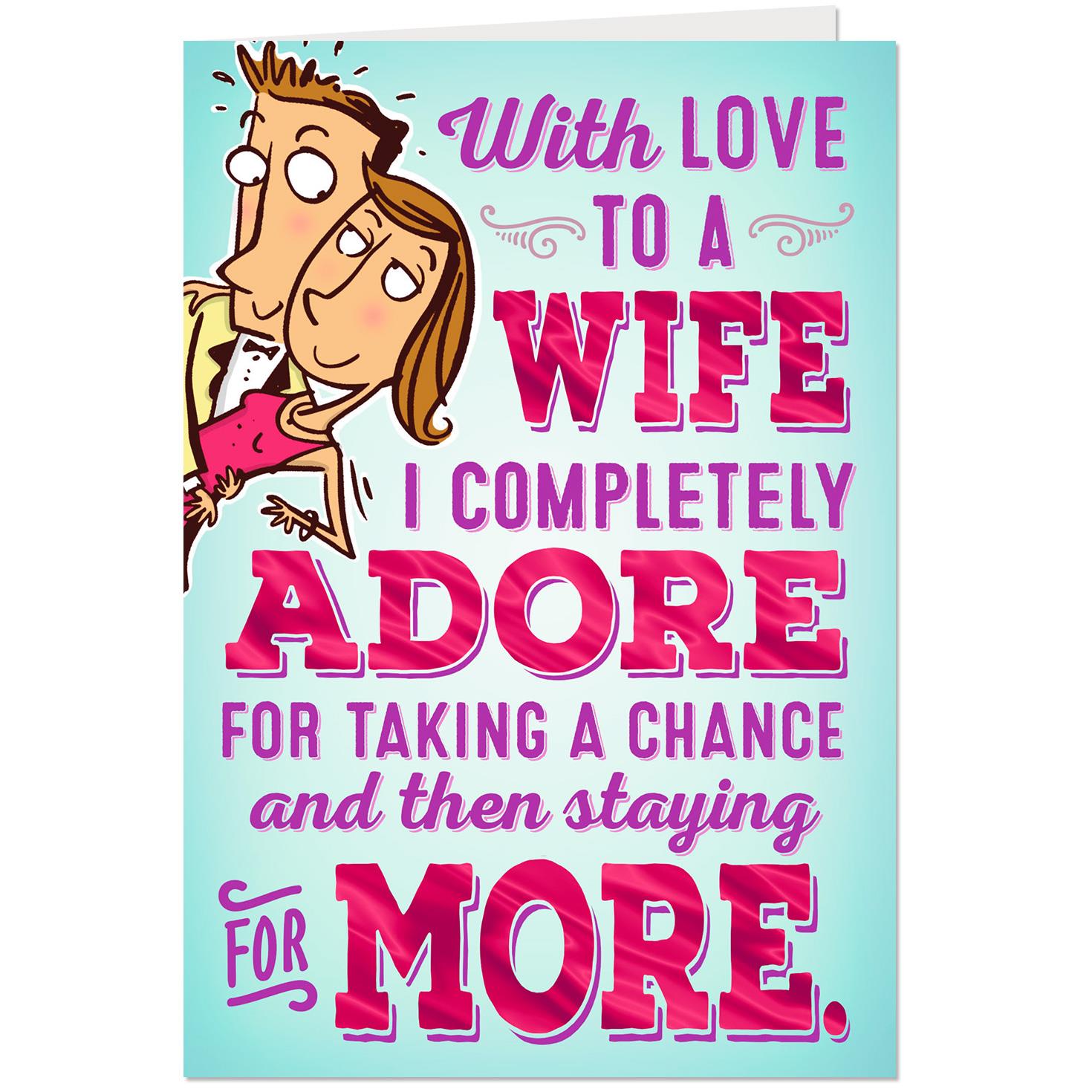 Top 21 Funny Wife Birthday Cards - With Love Funny Birthday Card For Wife Root 559FBD4073 FBD4073 1470 1 Source Image 
