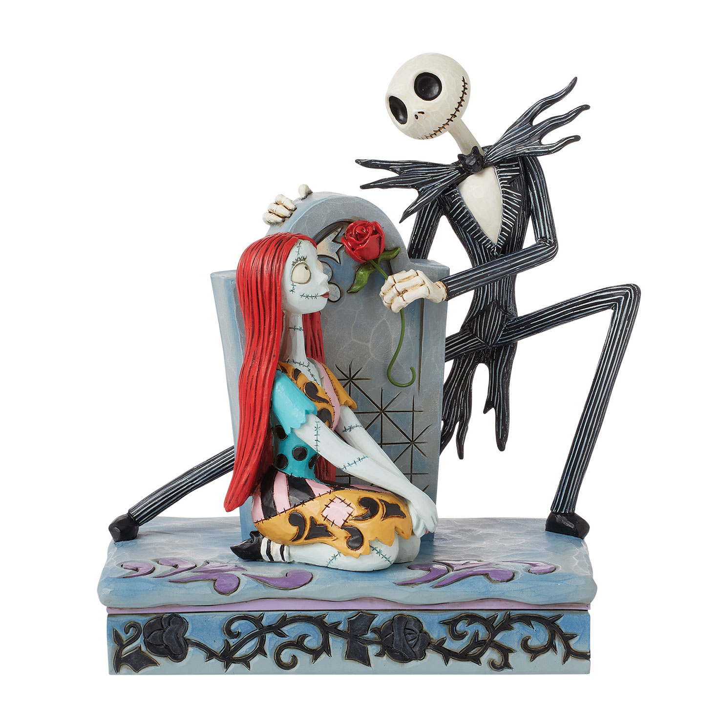 Jim Shore Disney Jack and Sally on Gravestone Figurine, 6.8