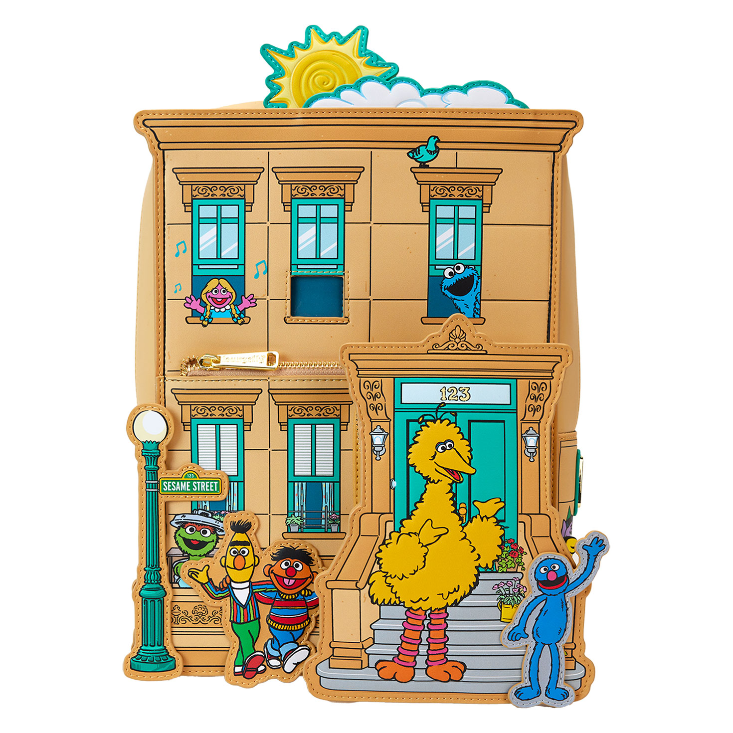 Loungefly Sesame Street Neighborhood Friends Mini Backpack