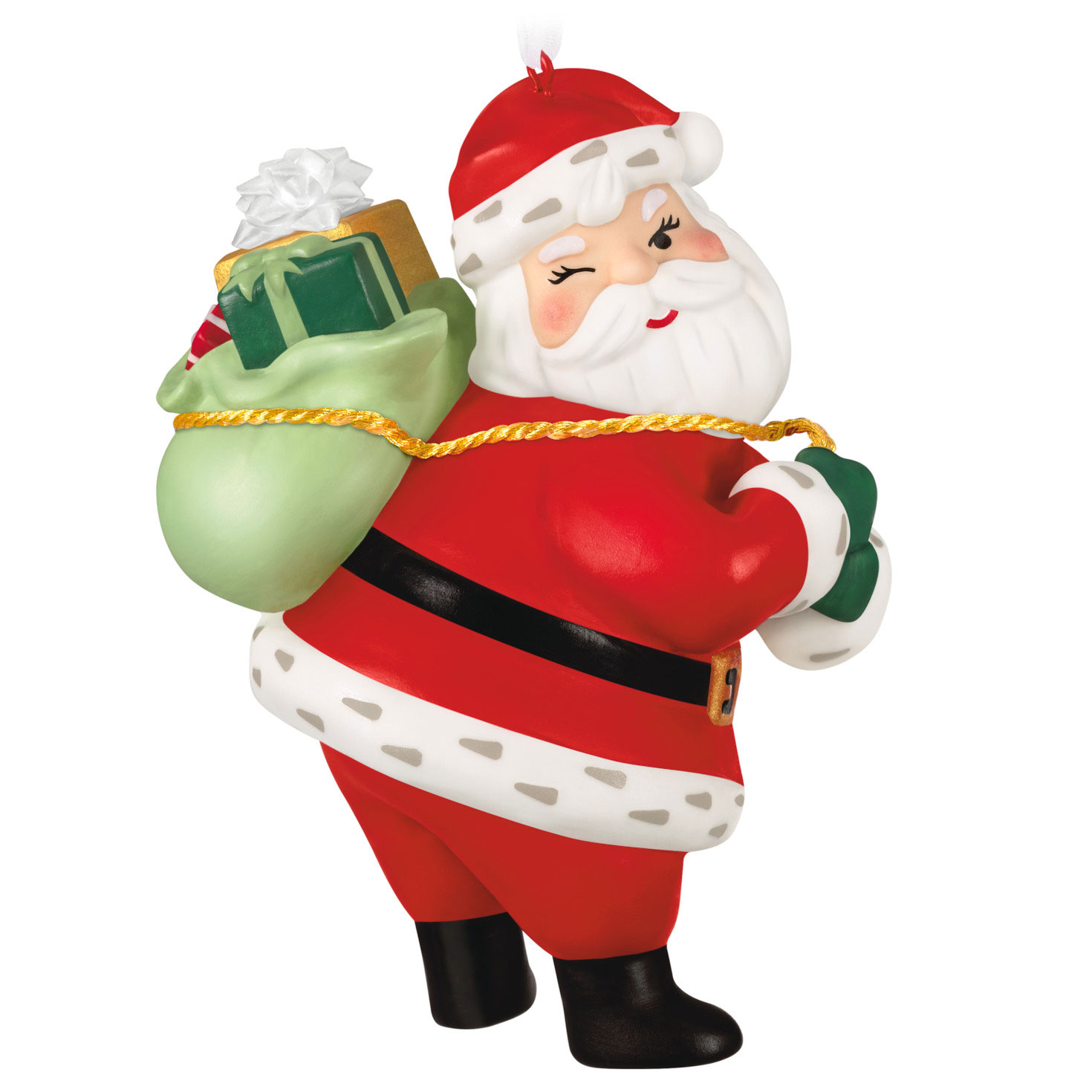 Vintage Santa Porcelain Ornament - Keepsake Ornaments | Hallmark