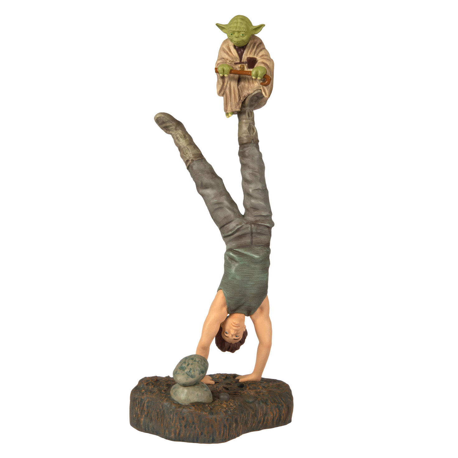 Star Wars Yoda Training Luke Keepsake Ornament front