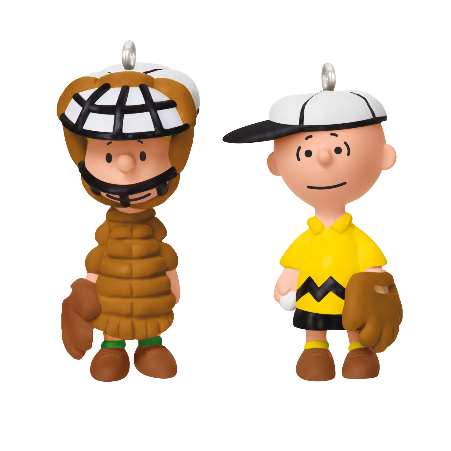 Baseball Charlie Brown Schroeder Keepsake Ornaments front
