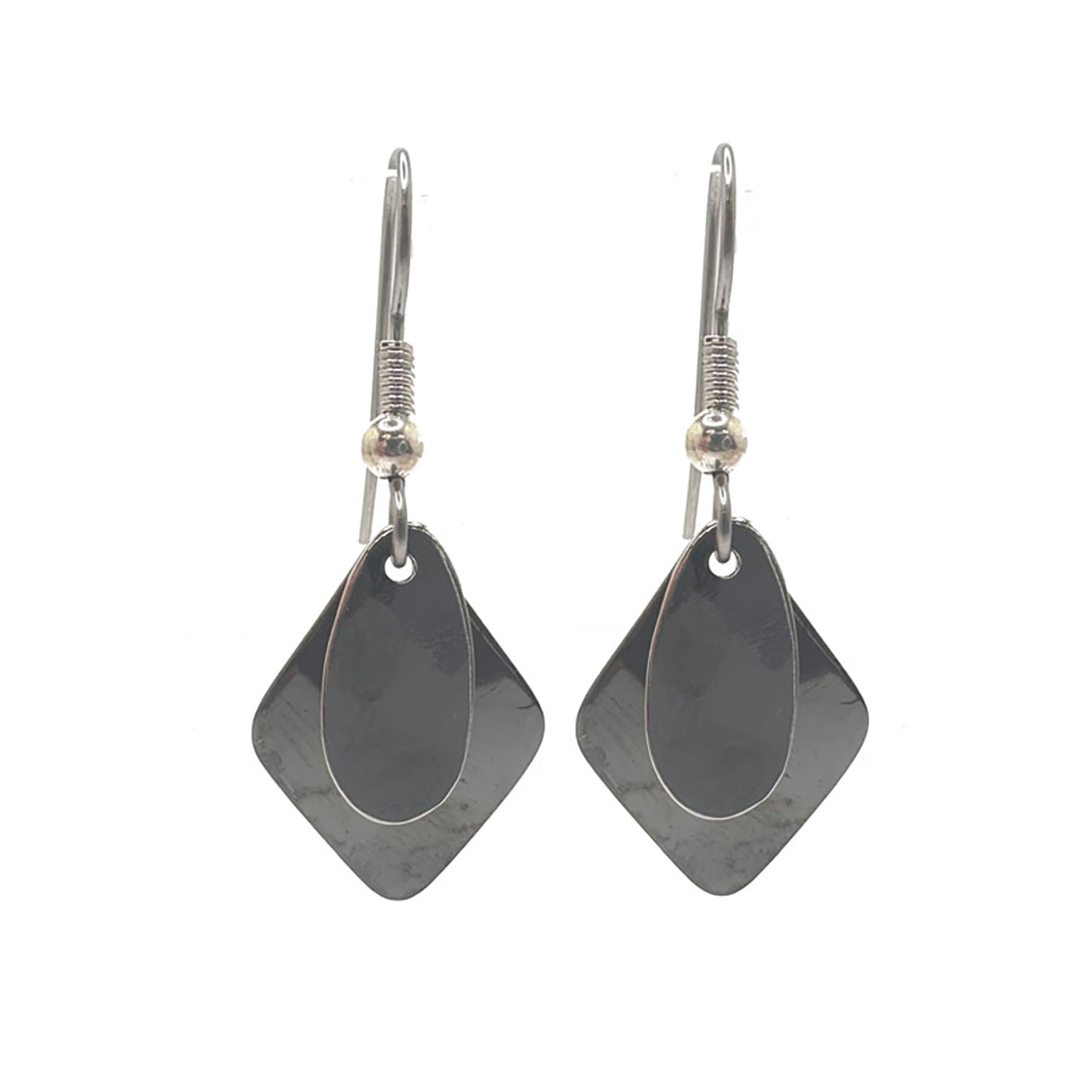 Silver Forest Silver-Tone Classic Layered Drop Earrings - Earrings
