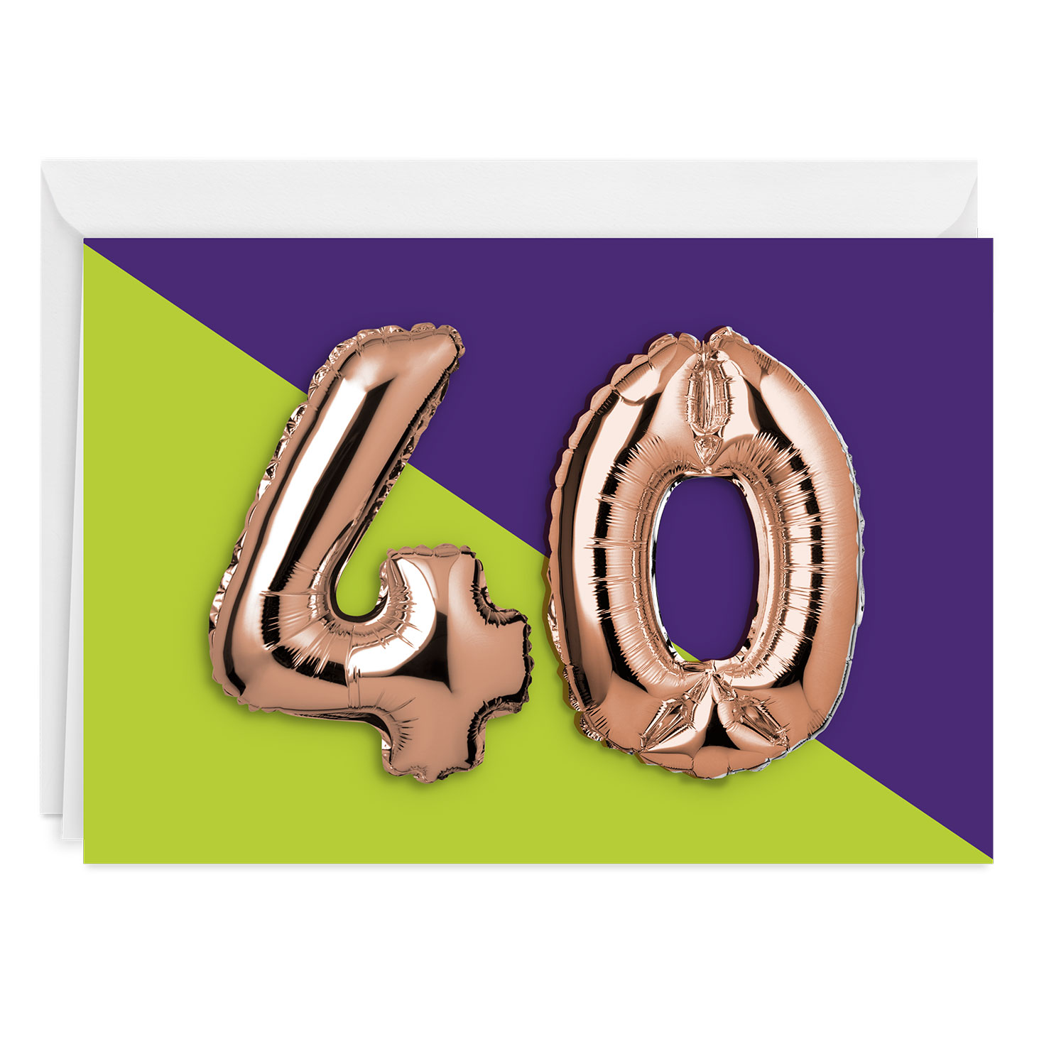 40th Balloons Custom Birthday Card Greeting Cards Hallmark