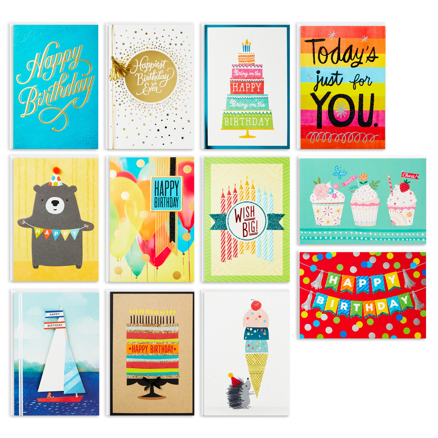 Box of birthday sales cards