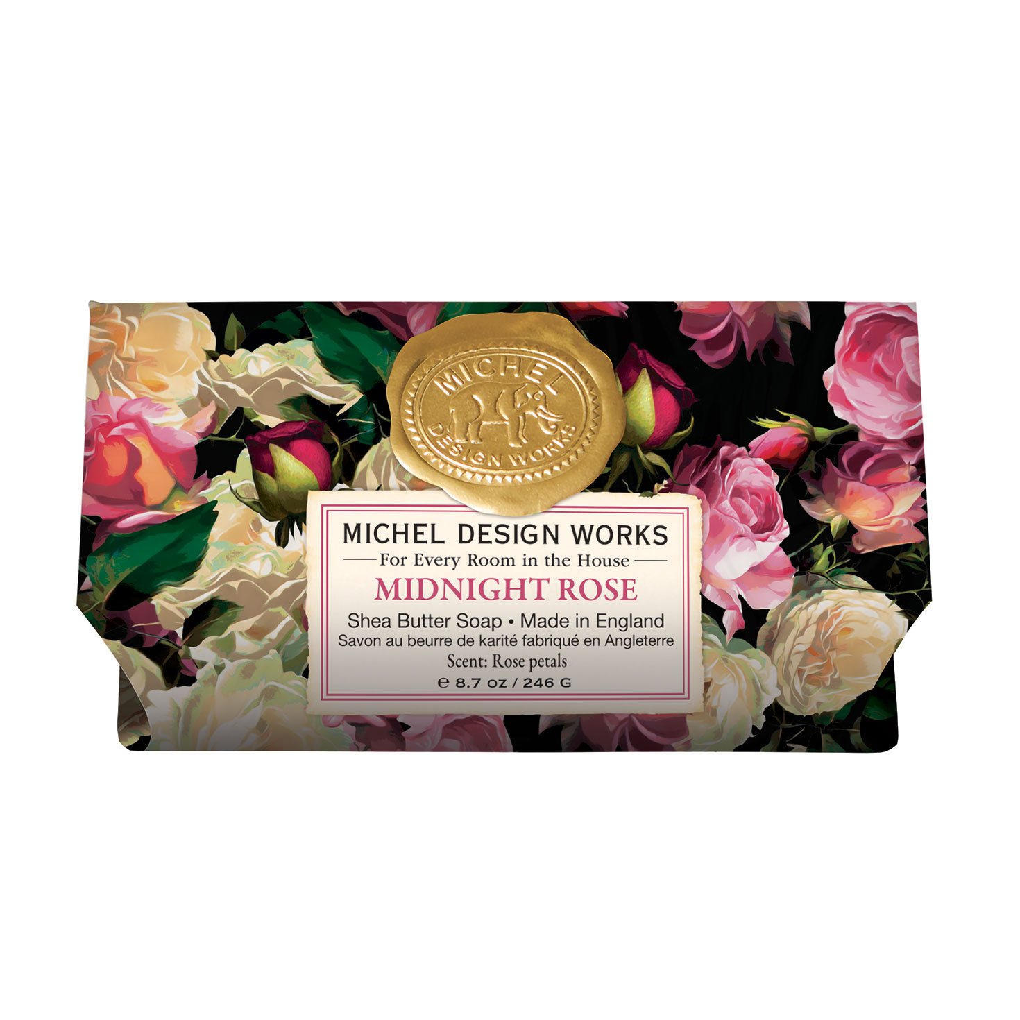 Michel Design Works Midnight Rose Large Bath Soap Bar - Soaps