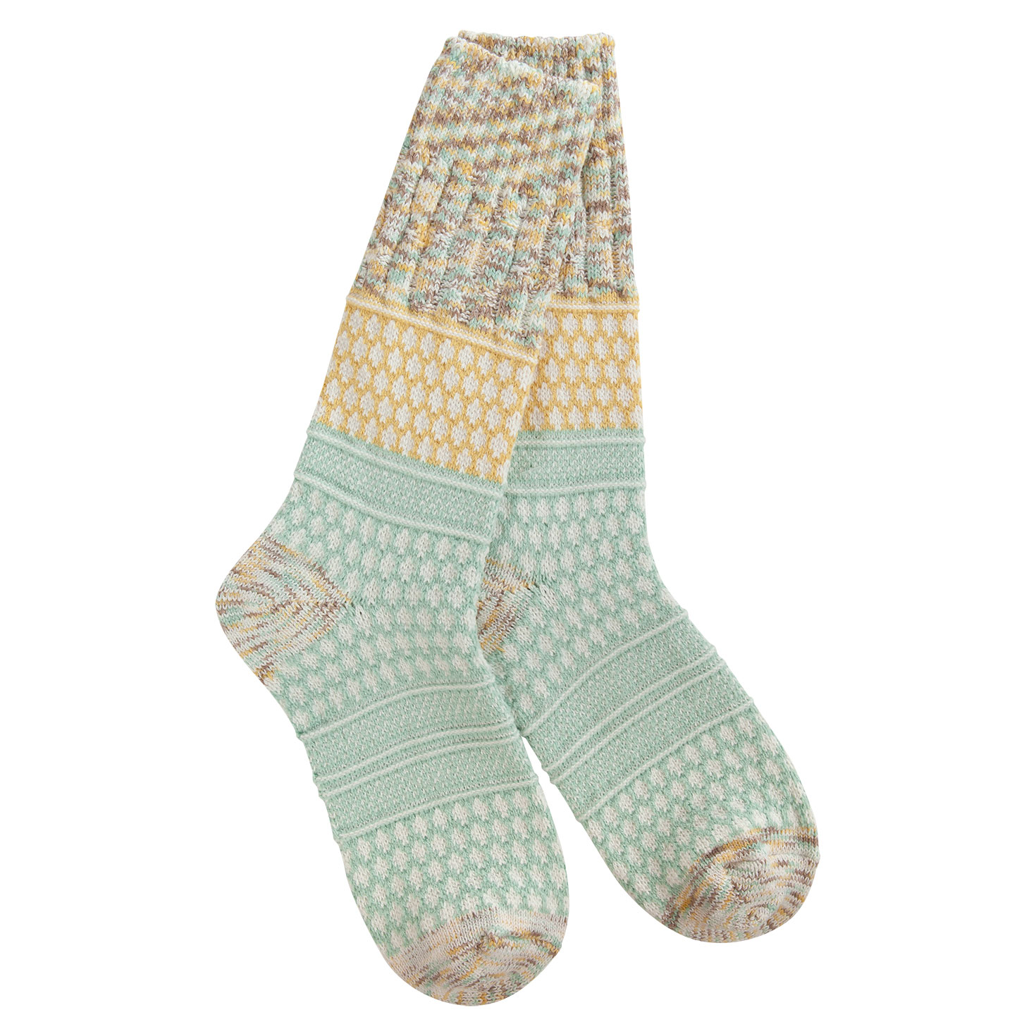 Crescent Sock Company Frosty Textured MultiPatterned Crew Socks