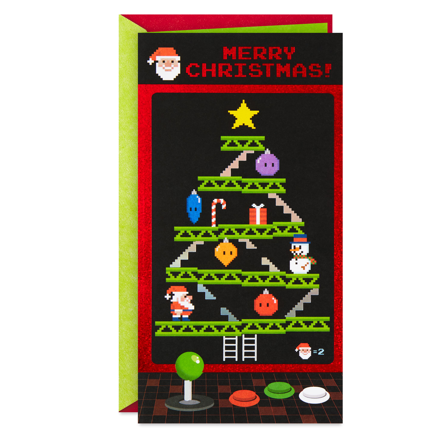 Level Up Video Game Money Holder Christmas Card - Greeting ...
