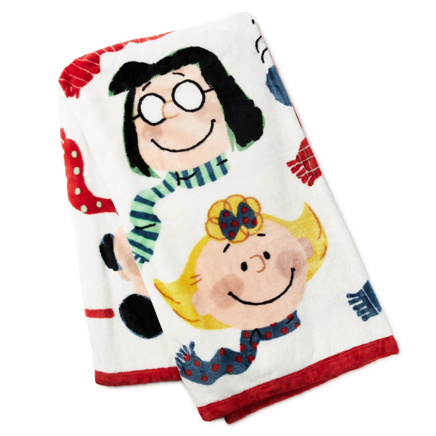 Peanuts Gang Portraits Holiday Throw Blanket 50x60 Pillows Blankets Hallmark