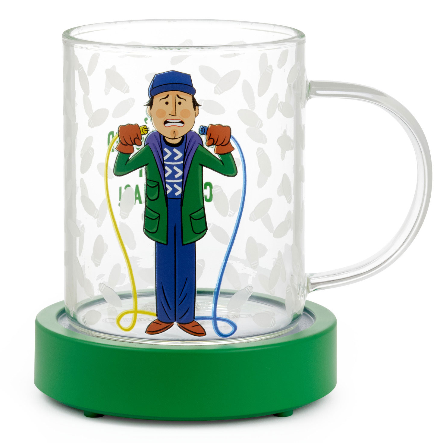 National Lampoon's Christmas Vacation Clark Griswold Glass Mug With Light  and Sound Base, 13 oz. - Mugs | Hallmark