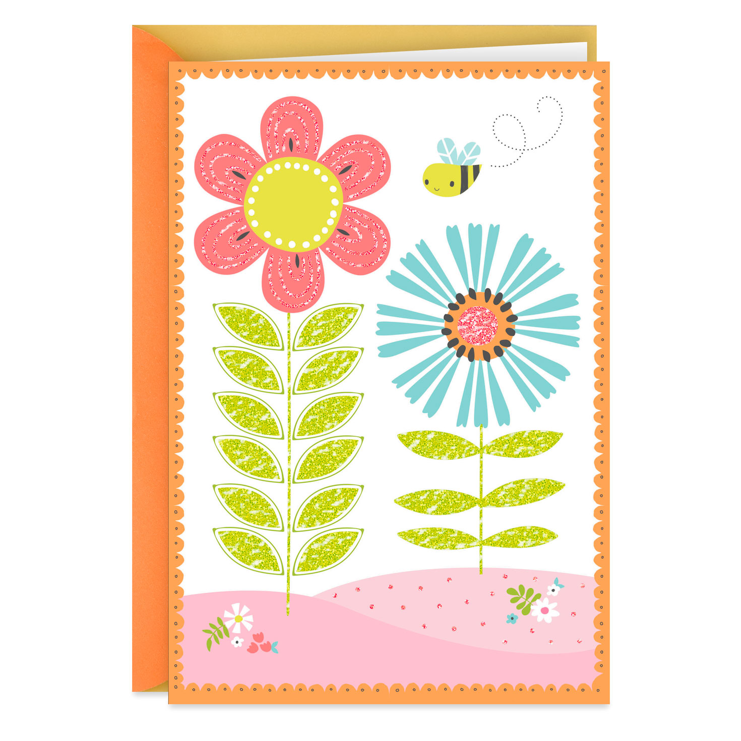 Flowers and Bee Blank Card - Greeting Cards | Hallmark