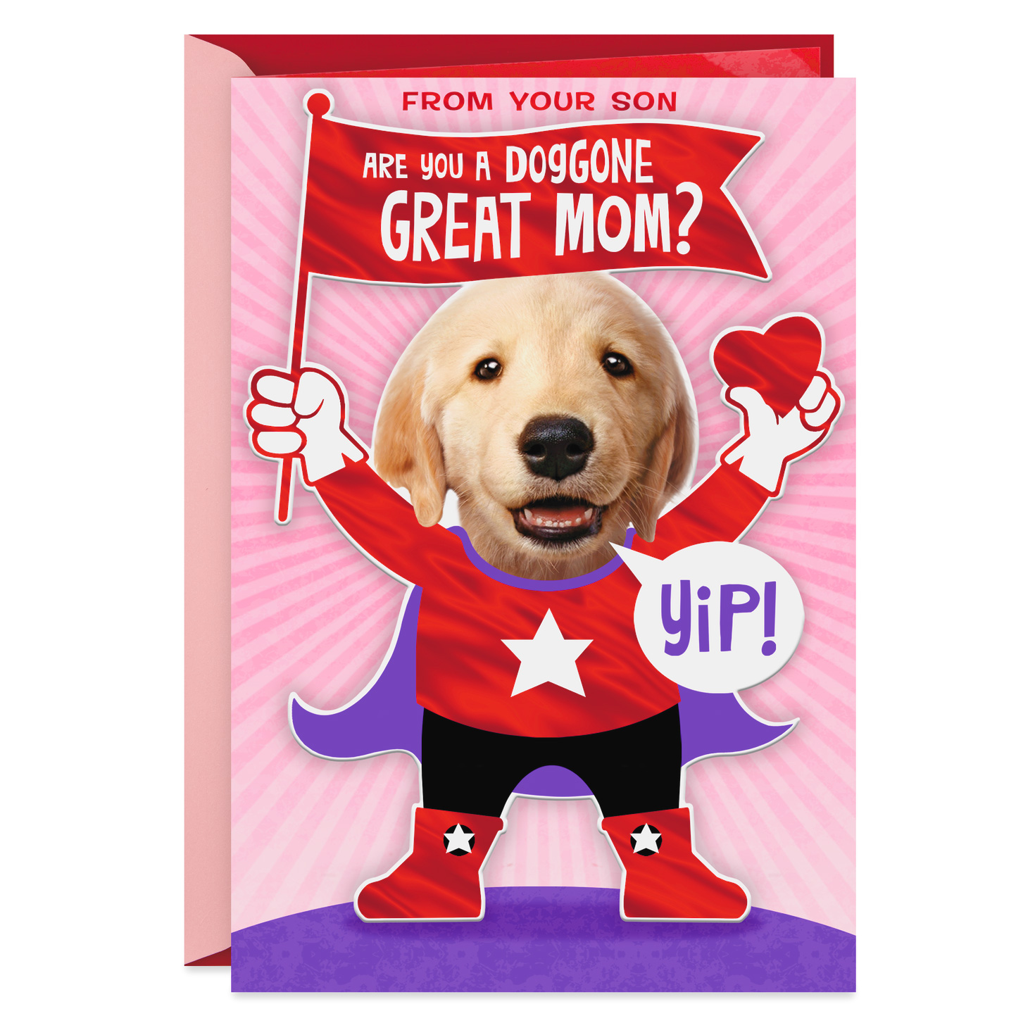 Download Doggone Great Mom Valentine's Day Card From Son - Greeting ...