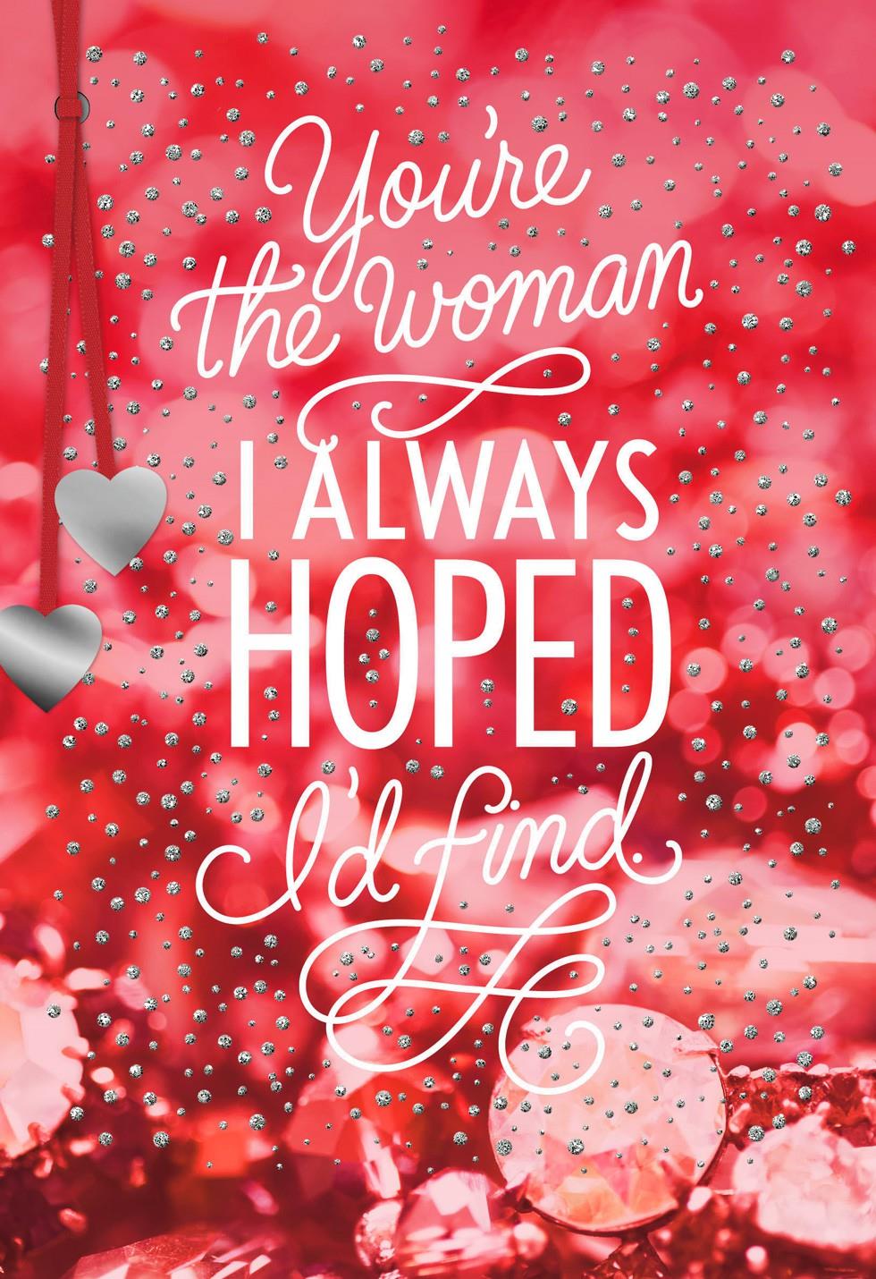 The Woman I Love Valentine's Day Card for Her - Greeting Cards - Hallmark