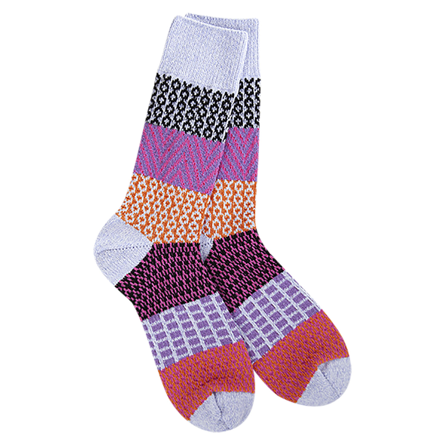 Crescent Sock Company Lavender Gallery Crew Socks Socks & Slippers