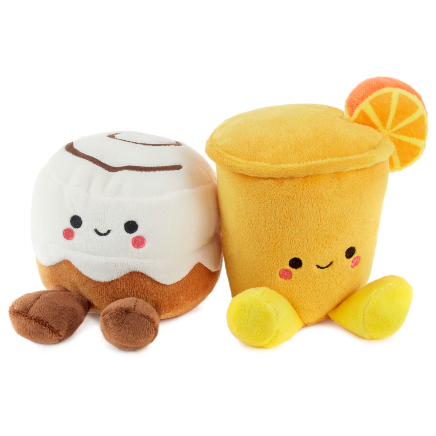 Better Together Cinnamon Roll and Orange Juice Plush Pair, 5