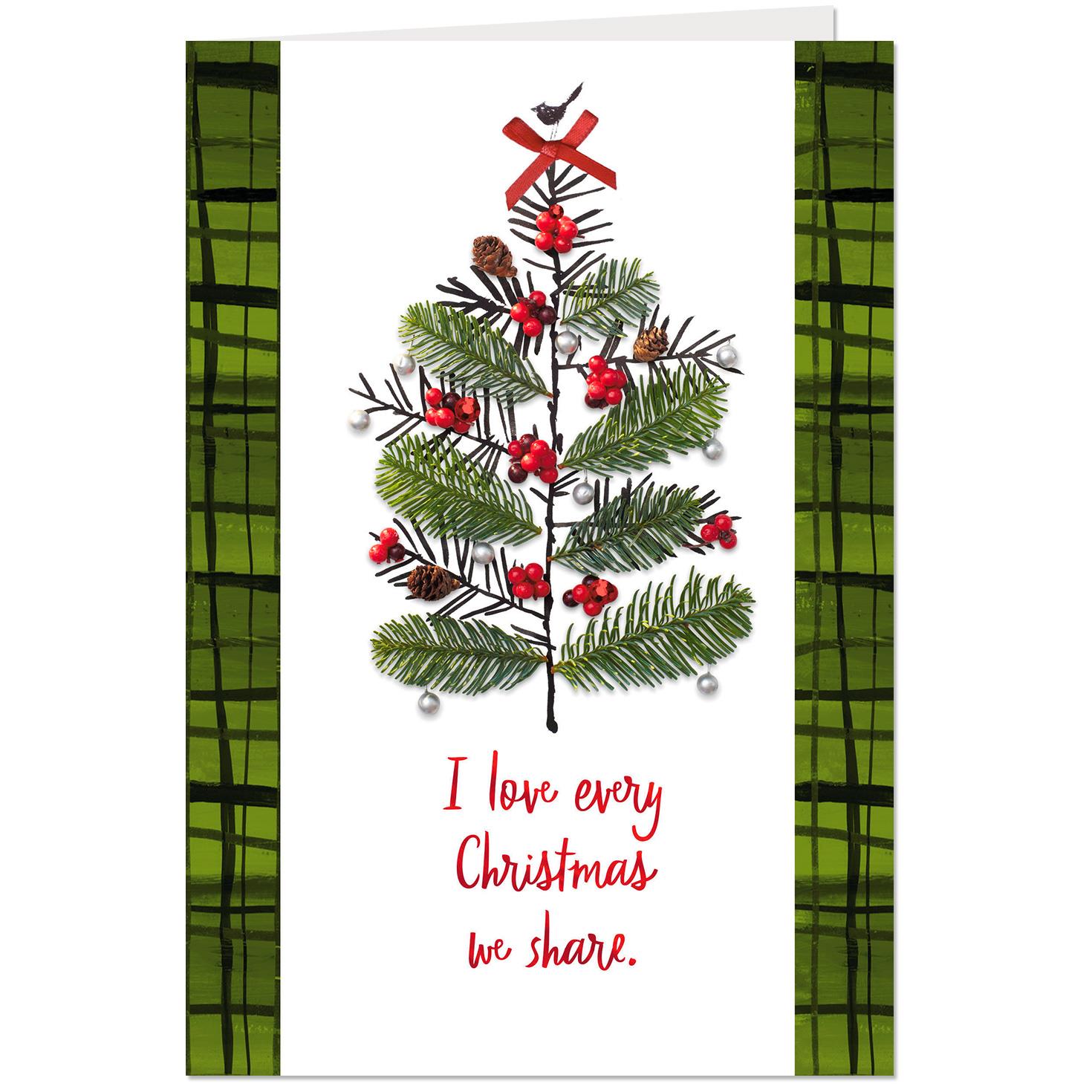 Christmas Tree Collage Christmas Card - Greeting Cards - Hallmark
