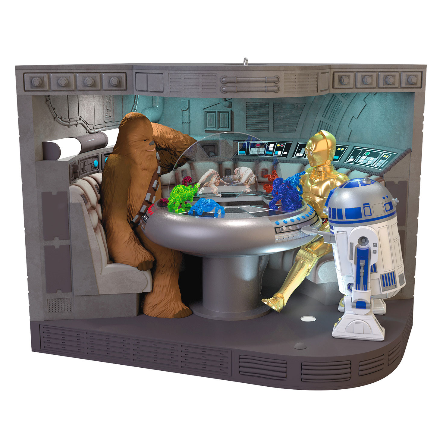 Star Wars Chewie C-3PO R2-D2 Keepsake Ornament front