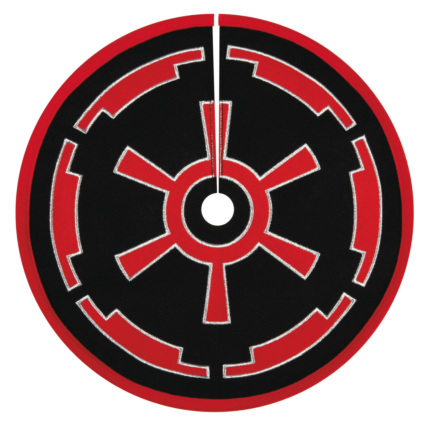 Star Wars Black and Red Keepsake Tree Skirt Front