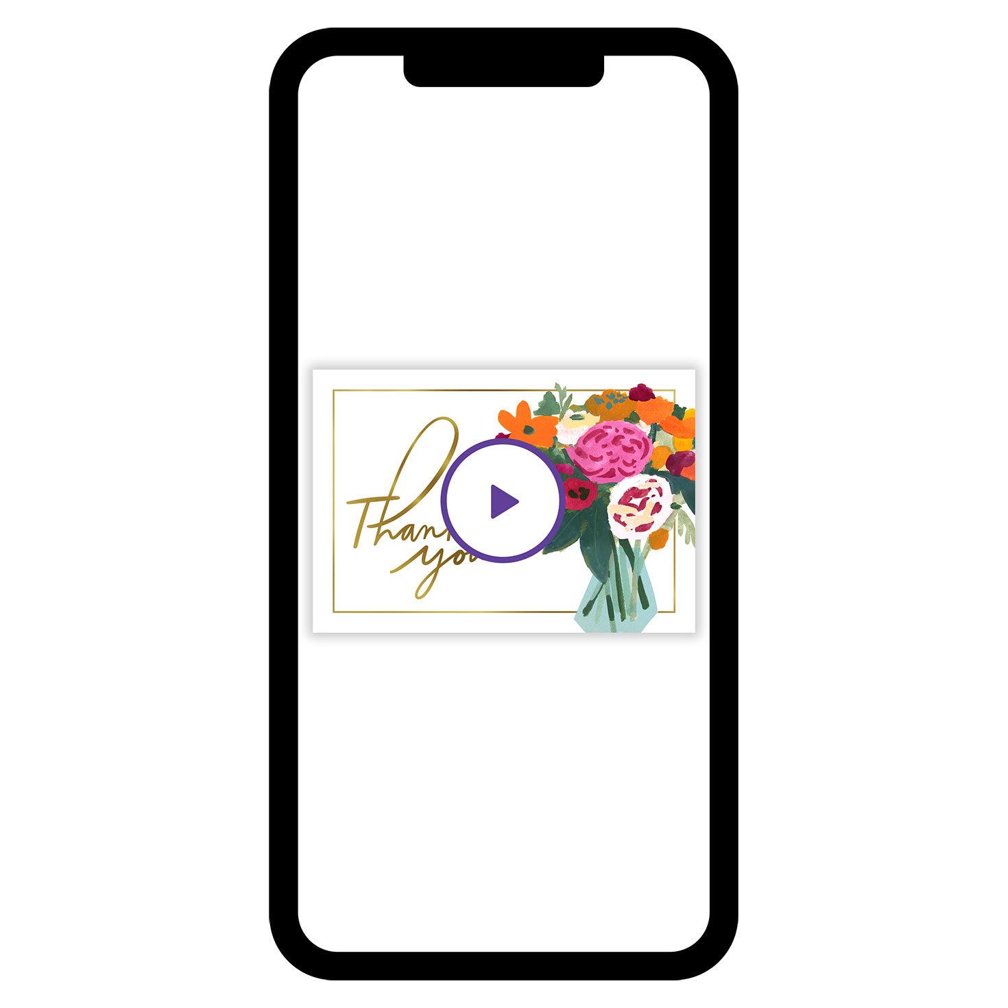 Artistic Floral Bouquet Thank-You eCard - eCards | Hallmark