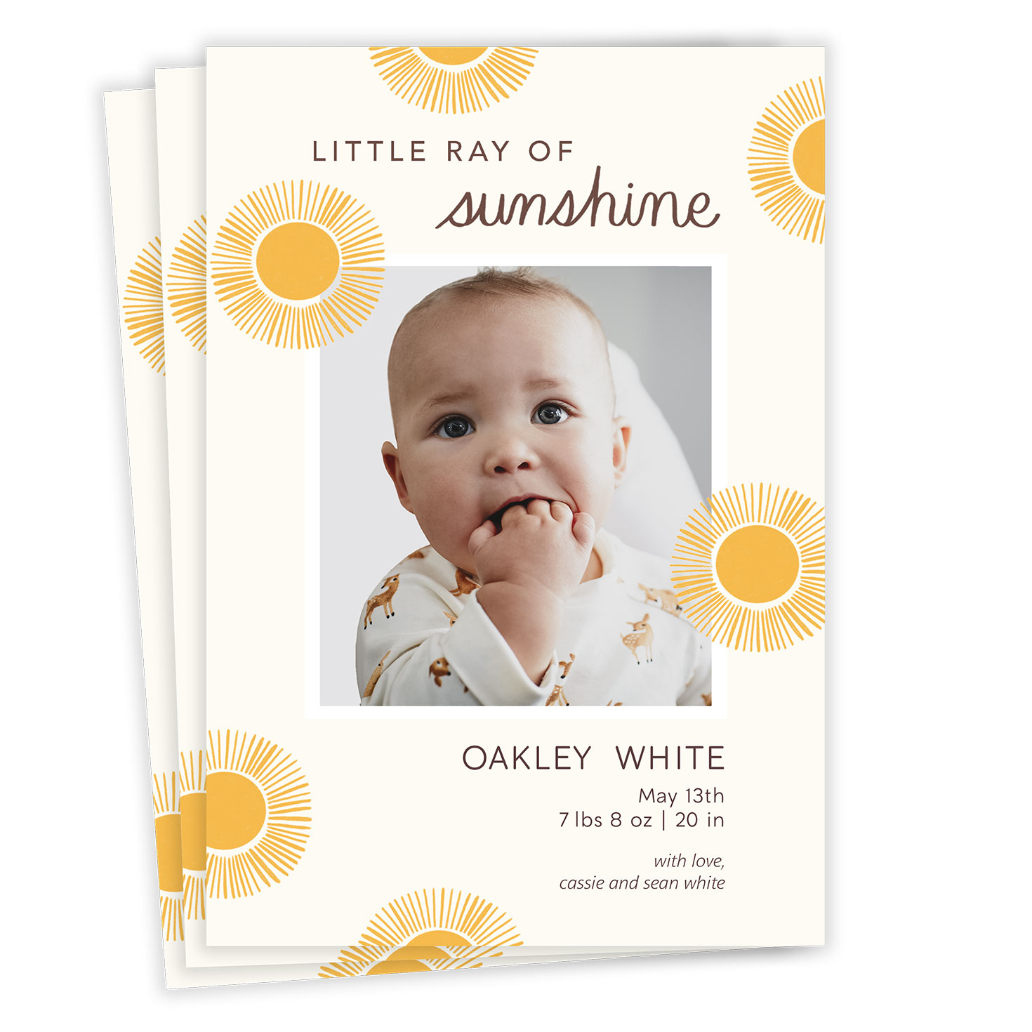 Order easyest birth announcements