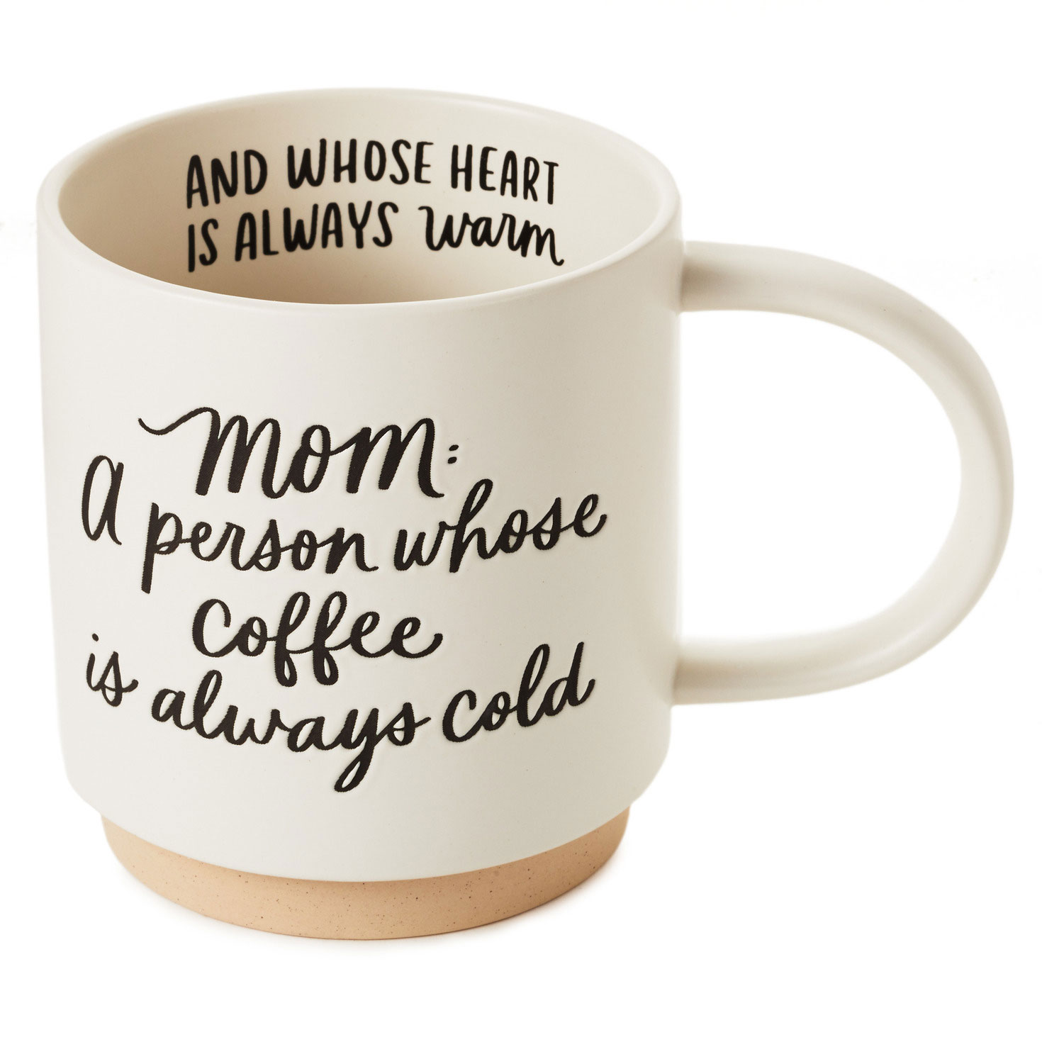 Mom Cold Coffee Warm Heart Funny Mug 16 oz. Mugs Hallmark