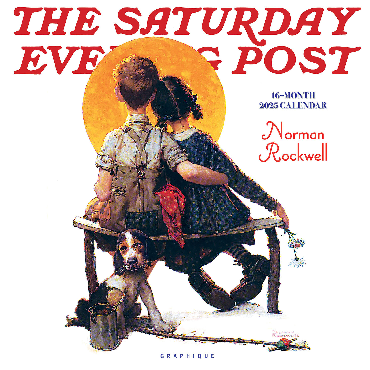 Graphique The Saturday Evening Post Norman Rockwell 2025 Wall Calendar