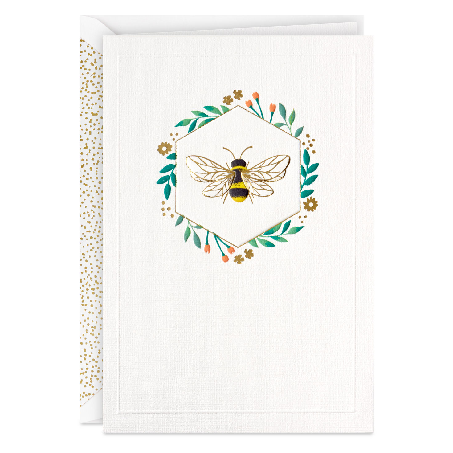 Bug Art Elephant & Balloons Greeting Card - Foil Embossed Blank Card With Envelope