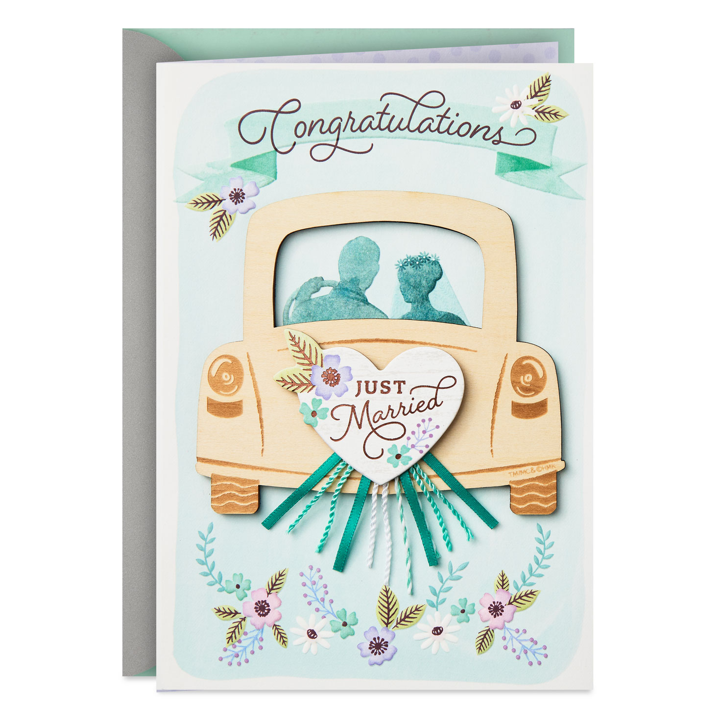 Life Is a Beautiful Adventure Wedding Card With Magnetic Photo Frame ...