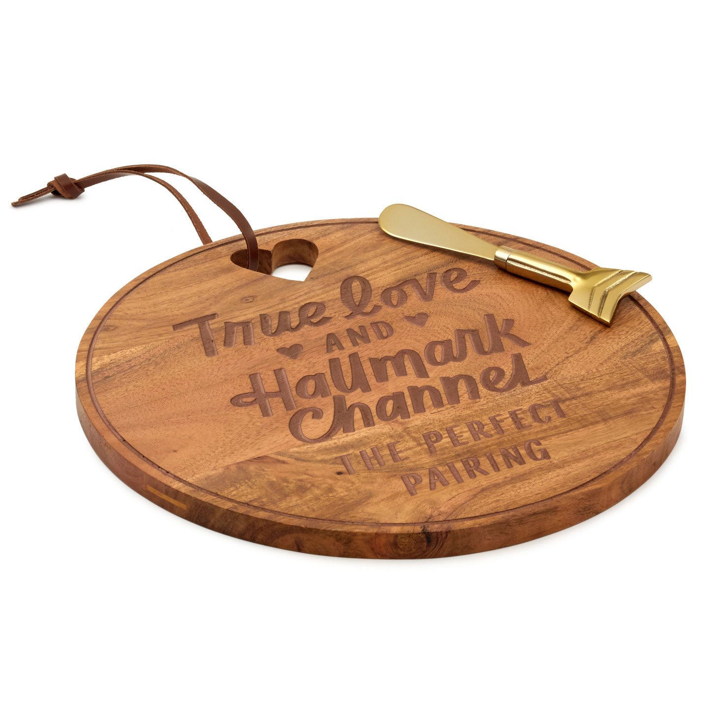 Hallmark Channel True Love Charcuterie Board With Spreader, 12", , large