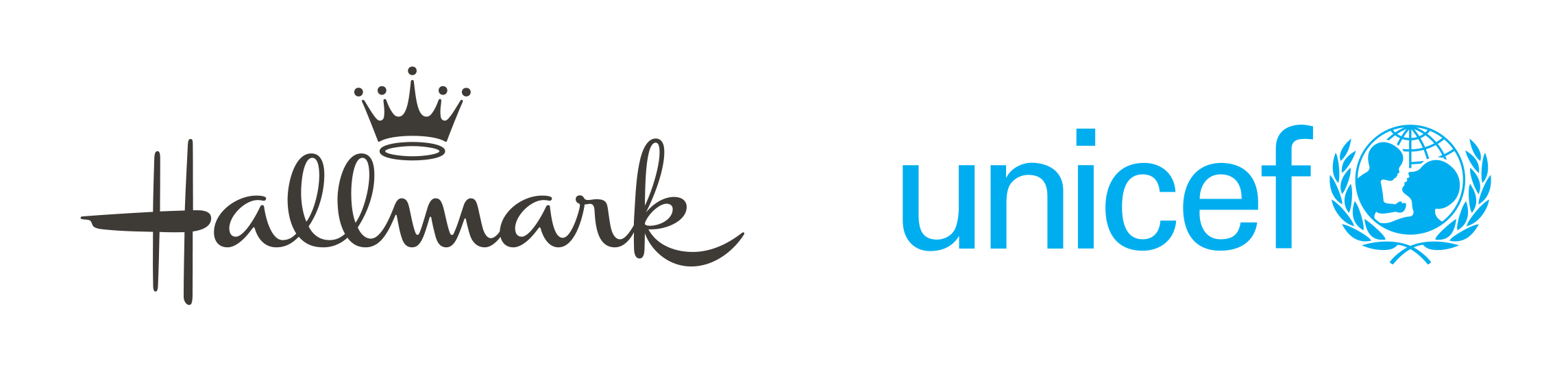 Hallmark and Unicef logos