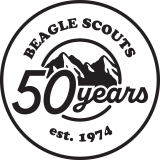 Beagle Scouts 50th Anniversary logo